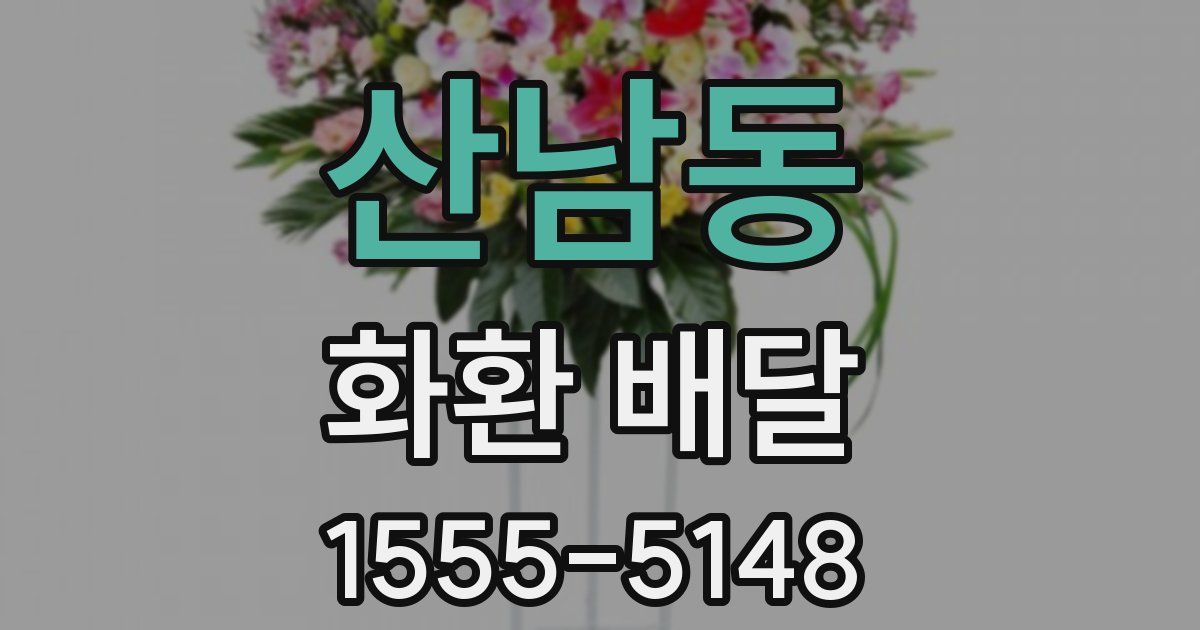 산남동 화환 배달