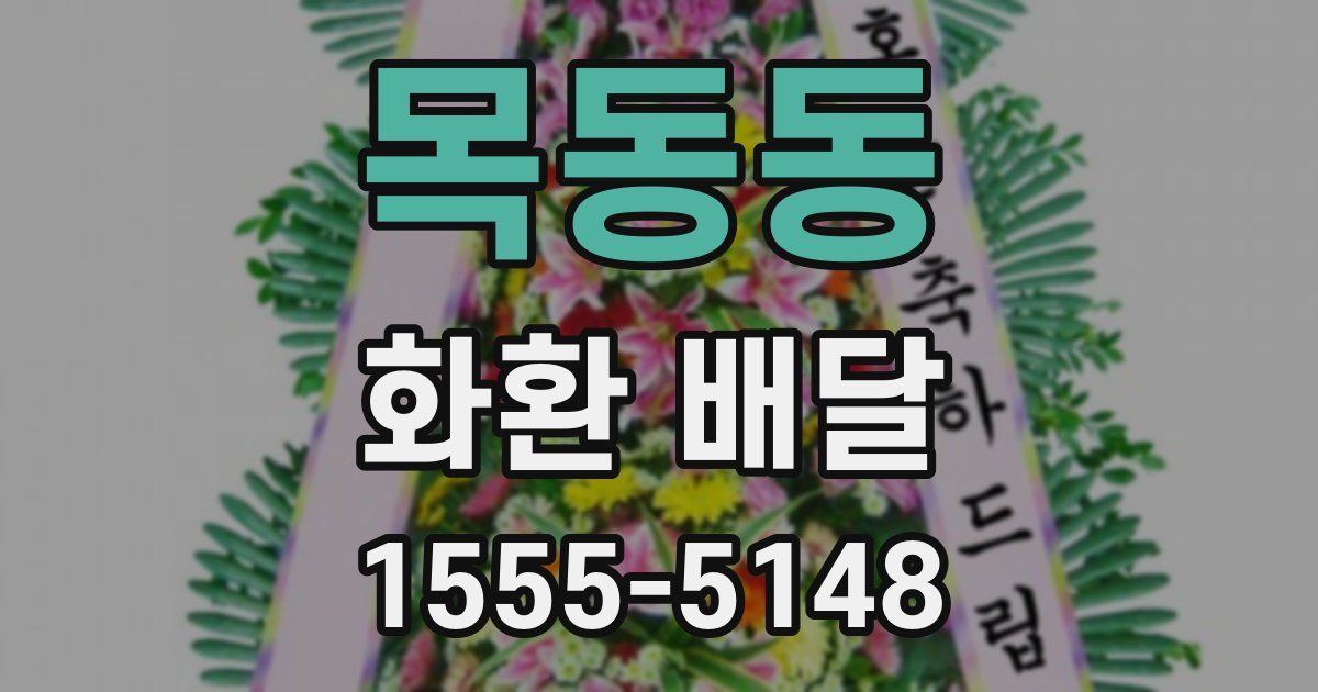 목동동 화환 배달
