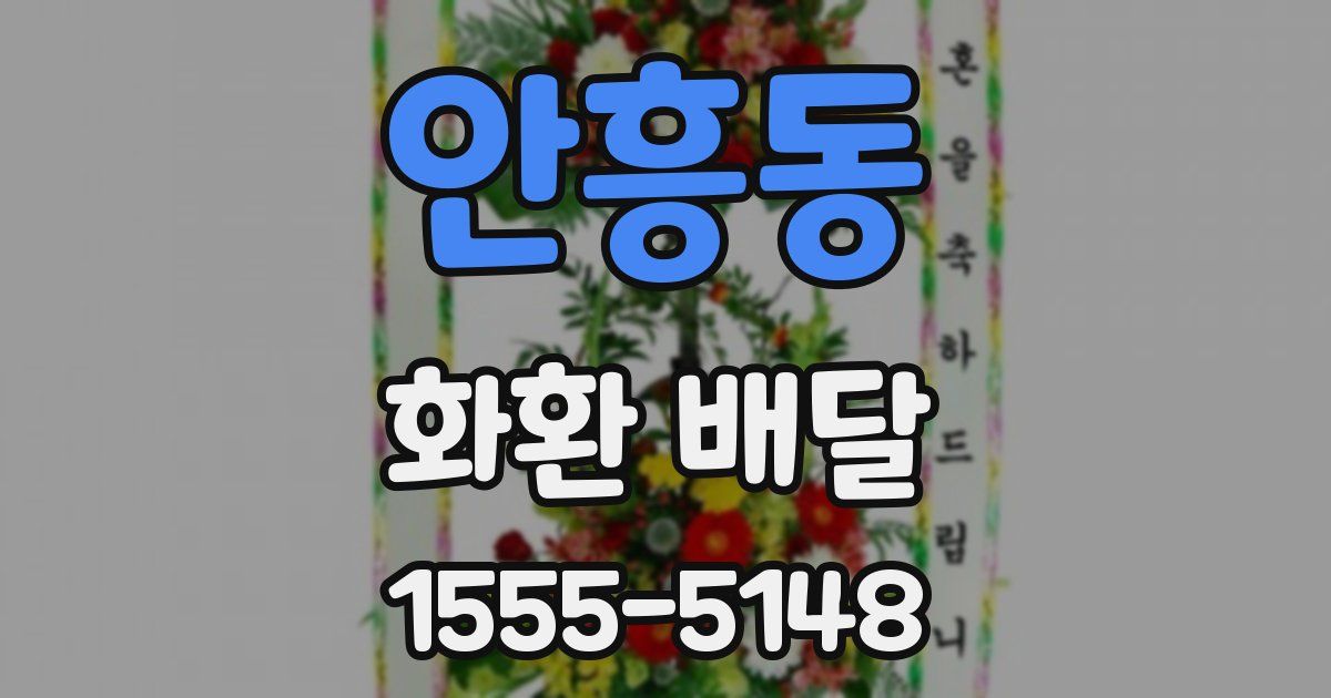 안흥동 화환 배달