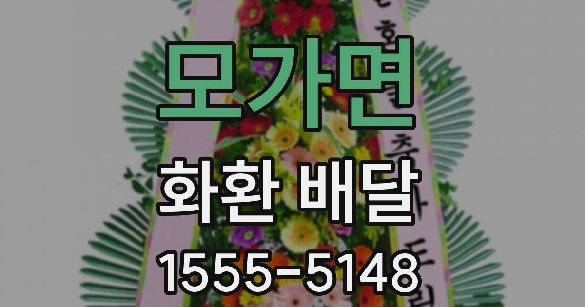 모가면 화환 배달
