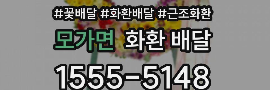 모가면 화환 배달