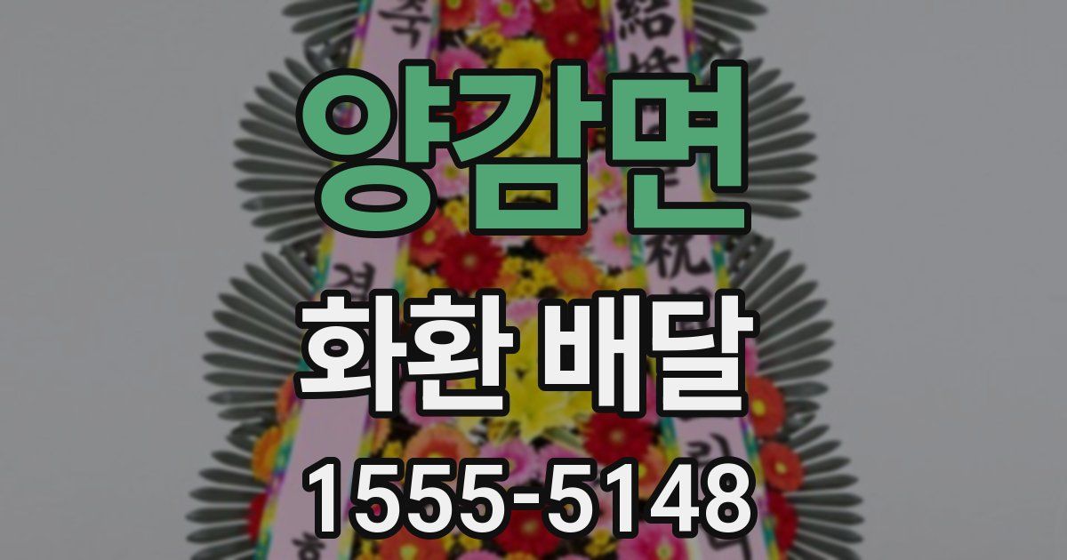 양감면 화환 배달