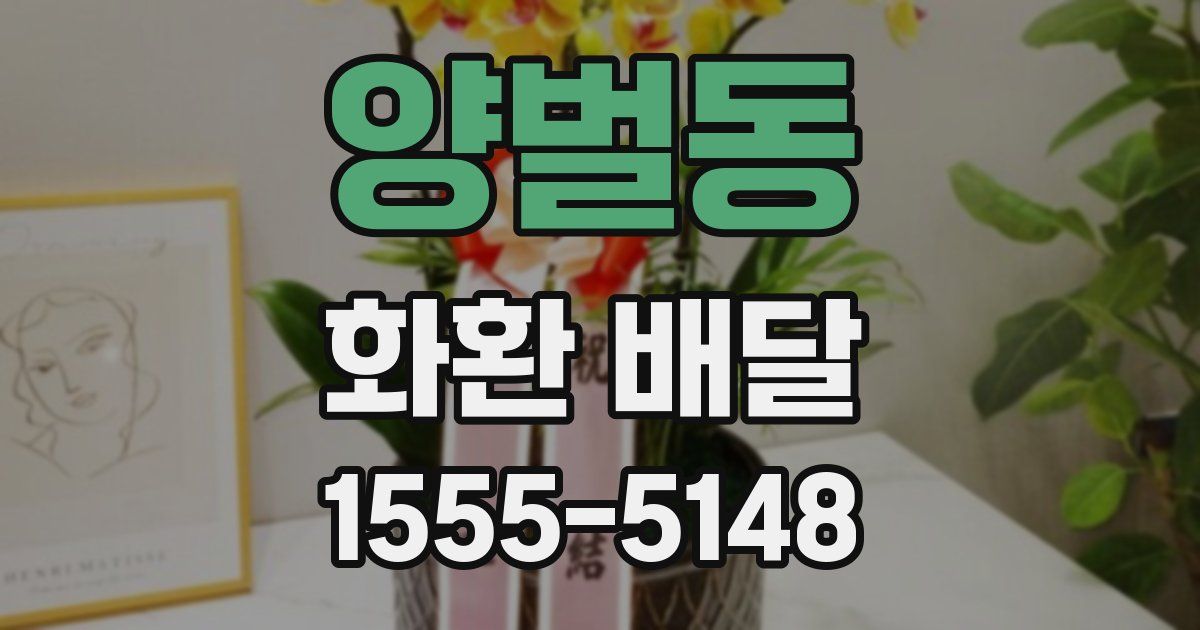 양벌동 화환 배달