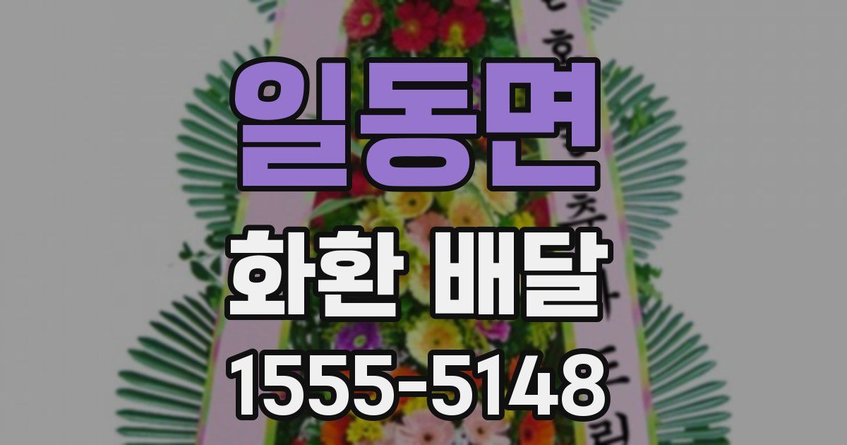 일동면 화환 배달