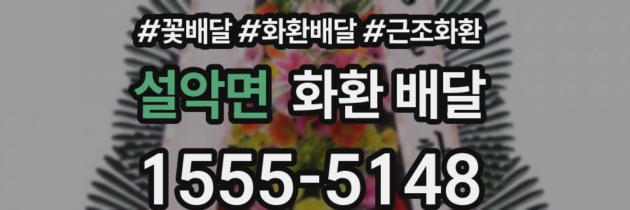 설악면 화환 배달