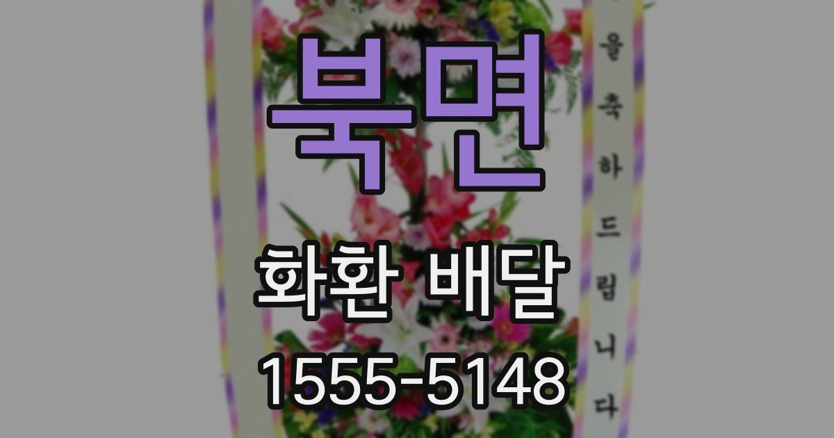 북면 화환 배달