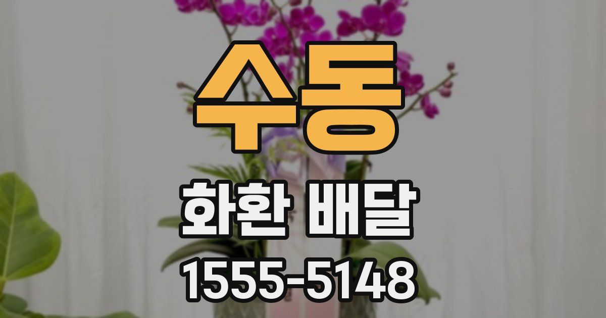 수동 화환 배달