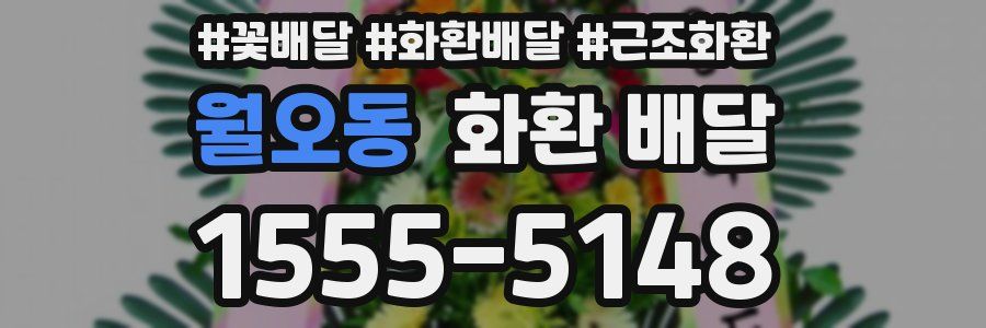 월오동 화환 배달