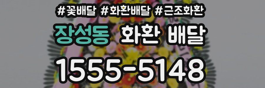 장성동 화환 배달