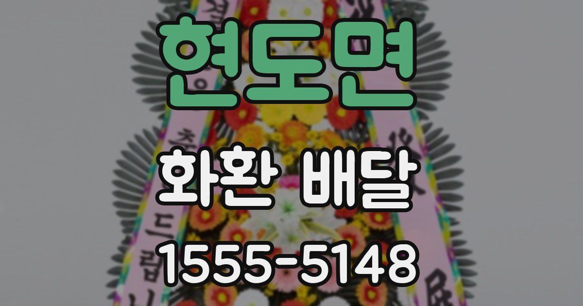 현도면 화환 배달