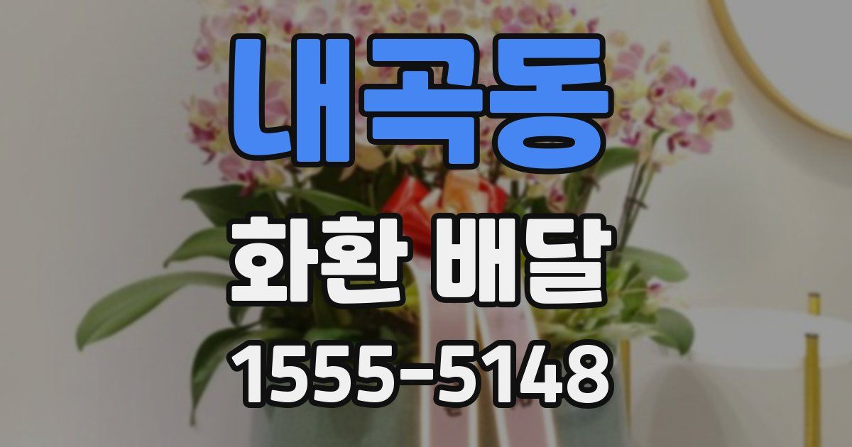 내곡동 화환 배달