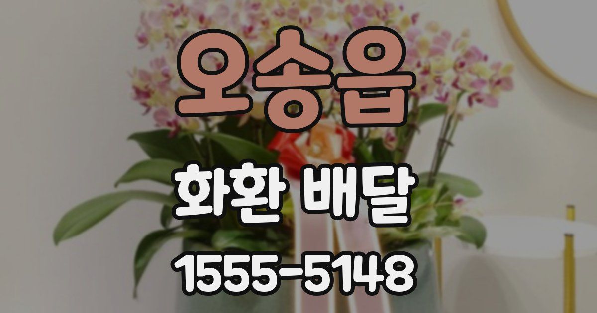 오송읍 화환 배달