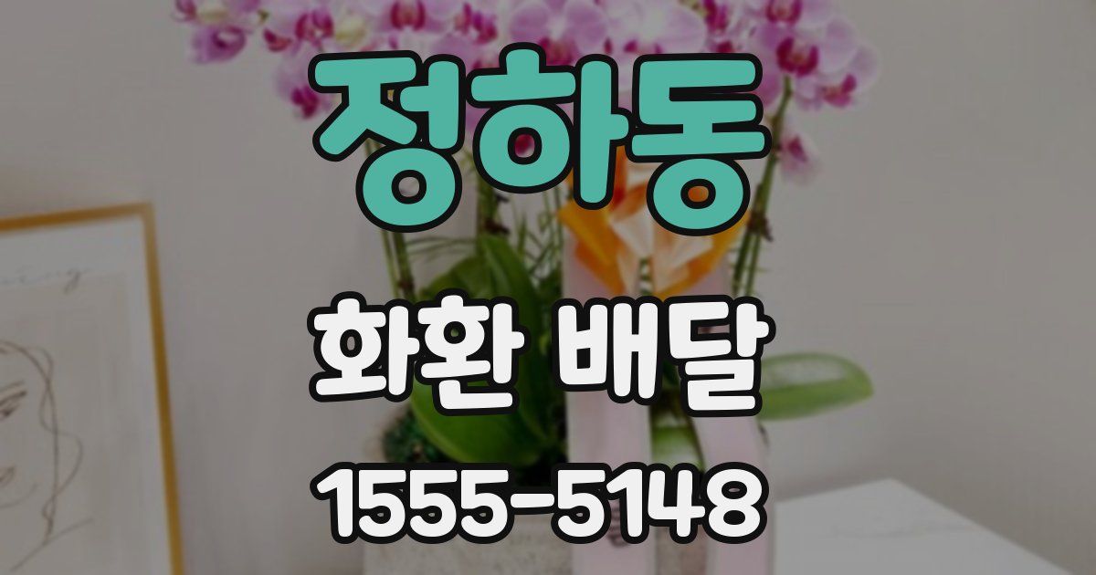 정하동 화환 배달