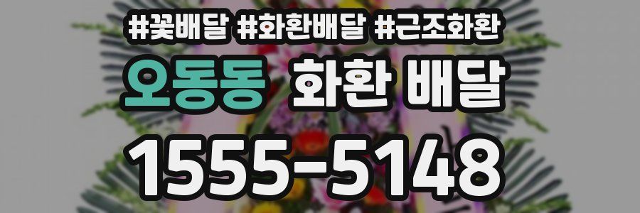 오동동 화환 배달