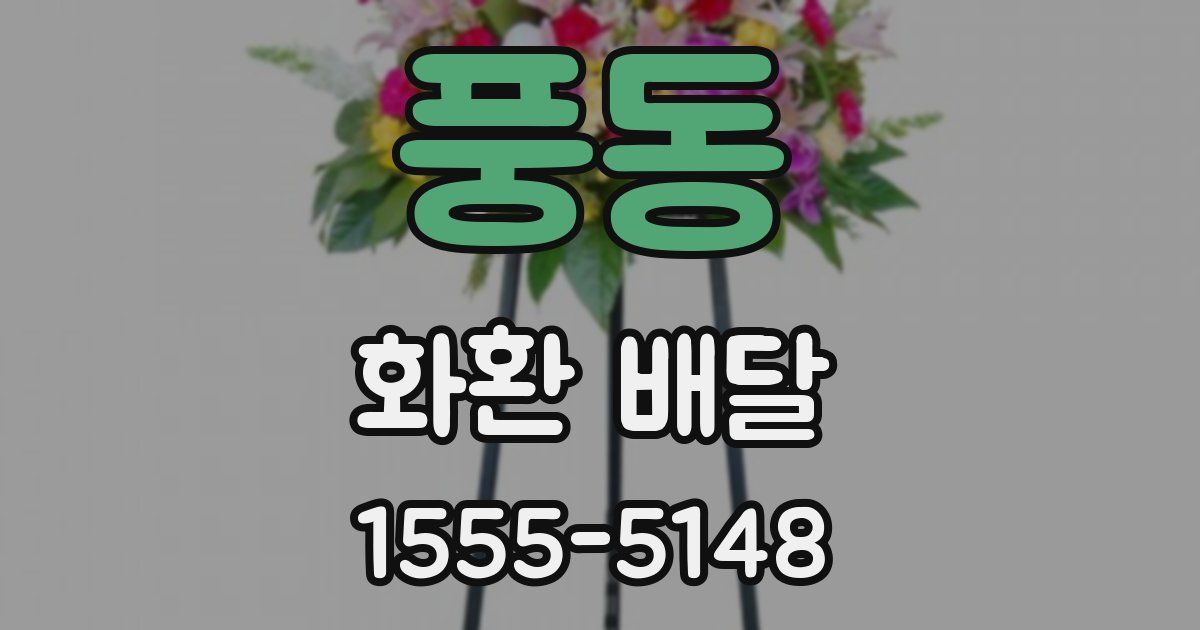풍동 화환 배달