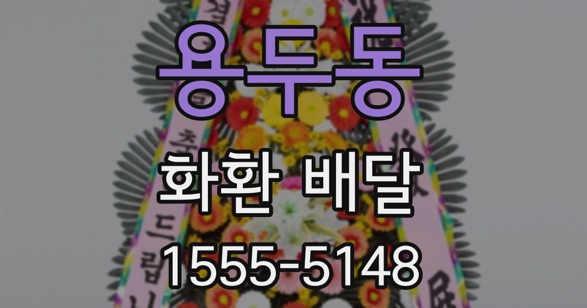 용두동 화환 배달