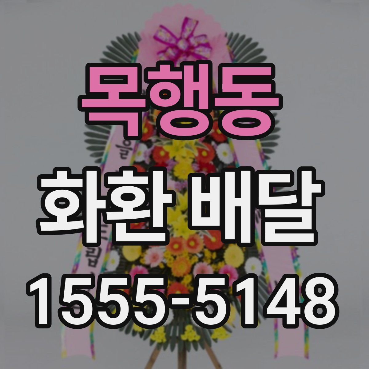 목행동 화환 배달