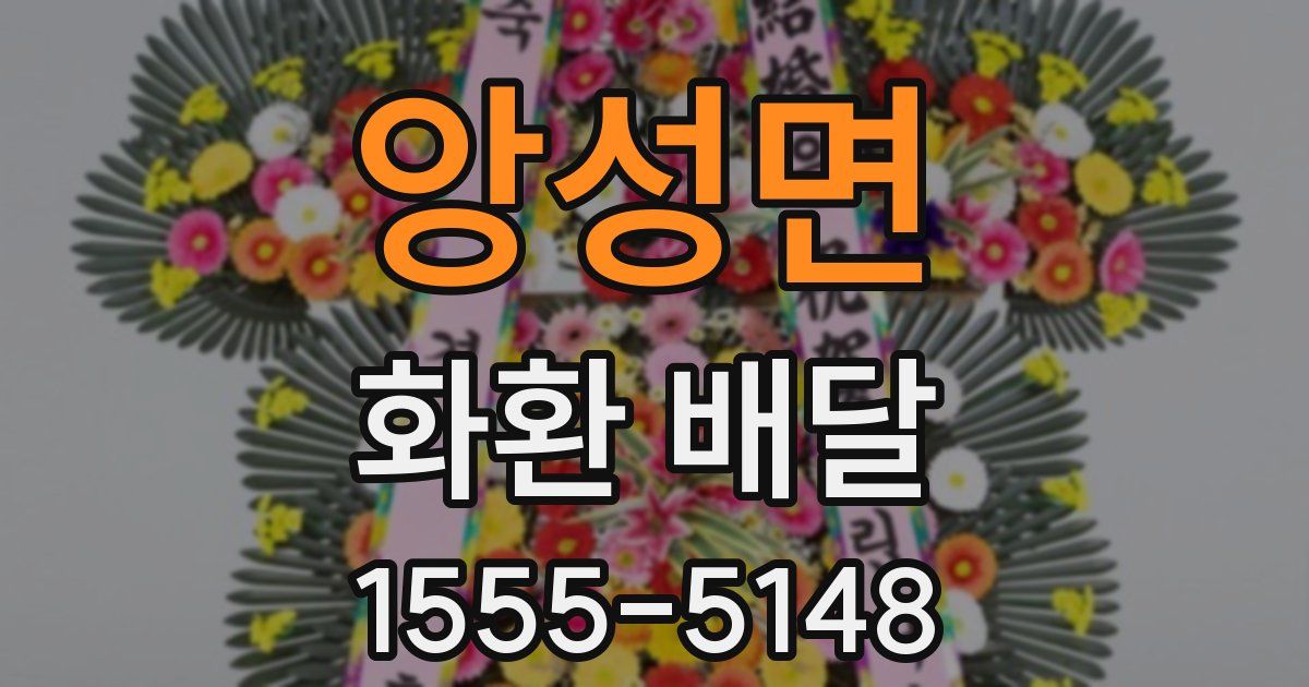 앙성면 화환 배달