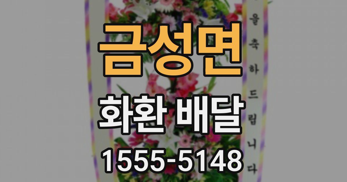 금성면 화환 배달