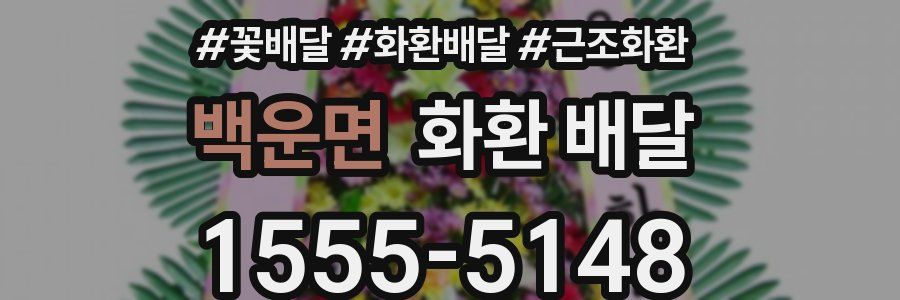 백운면 화환 배달