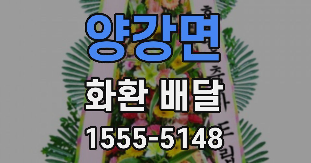 양강면 화환 배달
