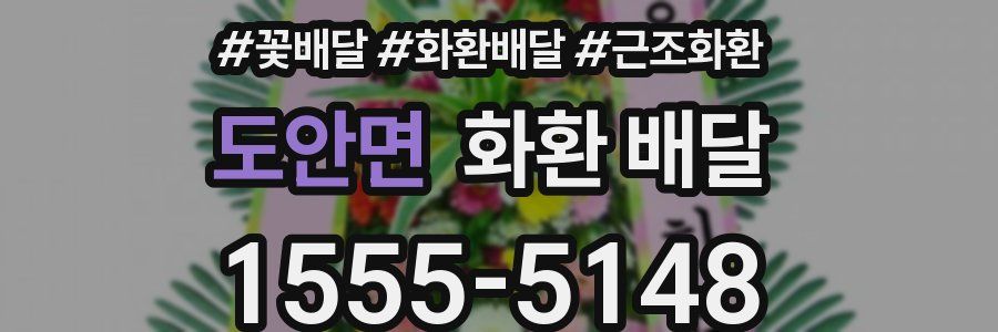 도안면 화환 배달
