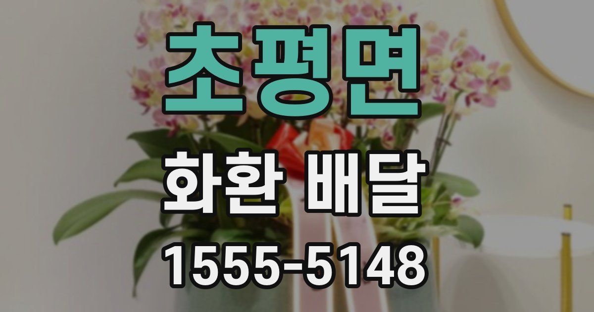 초평면 화환 배달