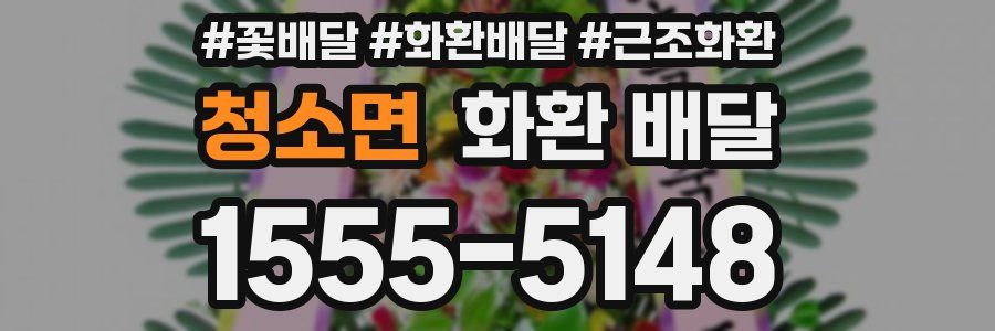 청소면 화환 배달