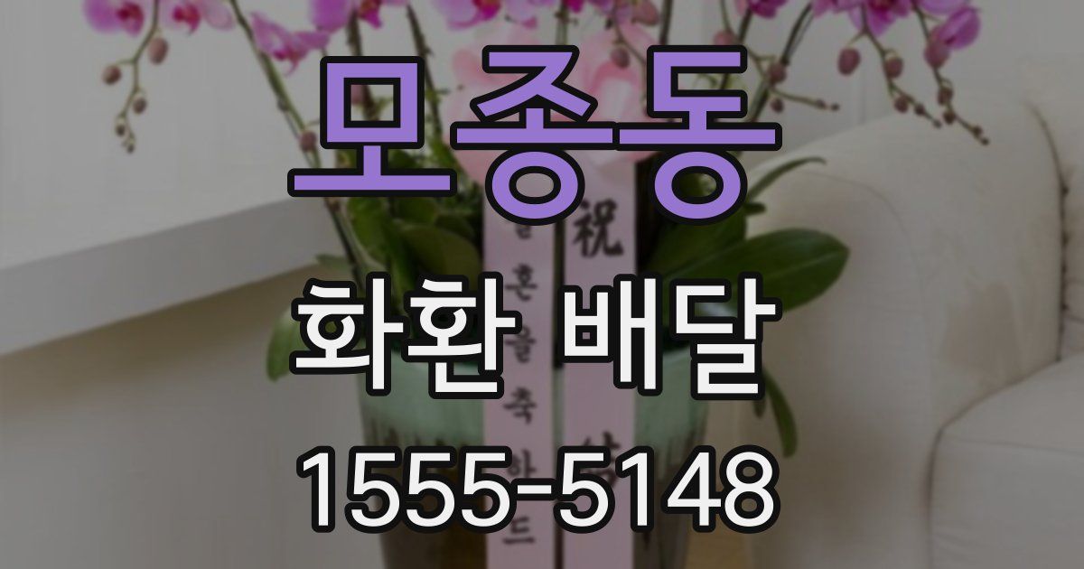 모종동 화환 배달