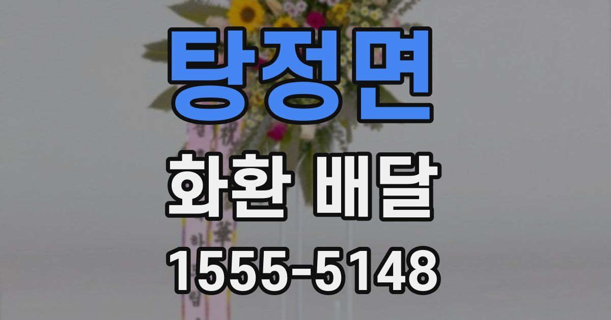 탕정면 화환 배달