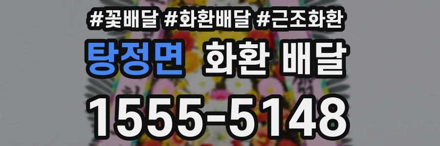 탕정면 화환 배달