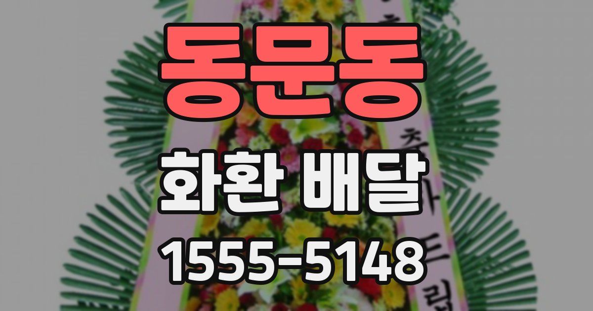 동문동 화환 배달