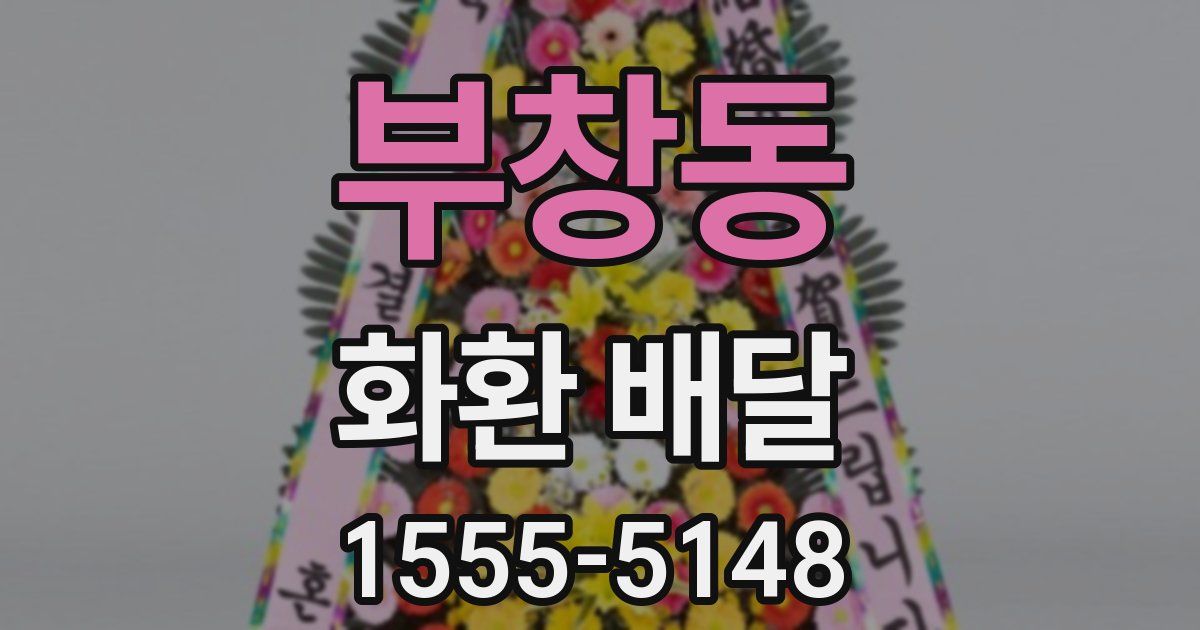 부창동 화환 배달