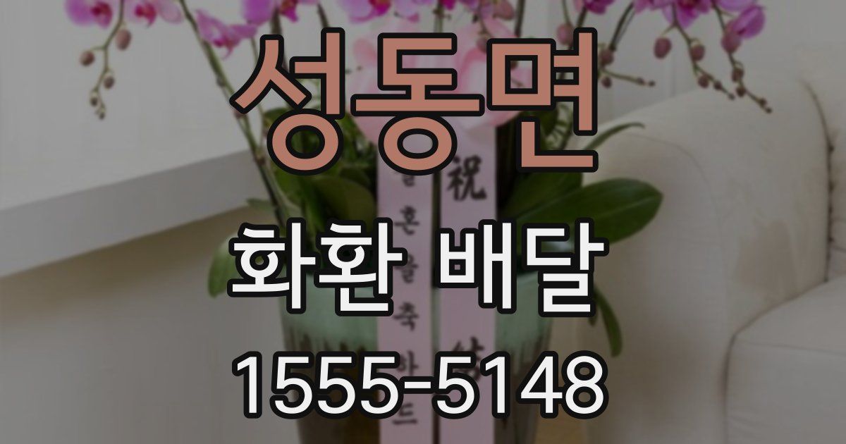 성동면 화환 배달