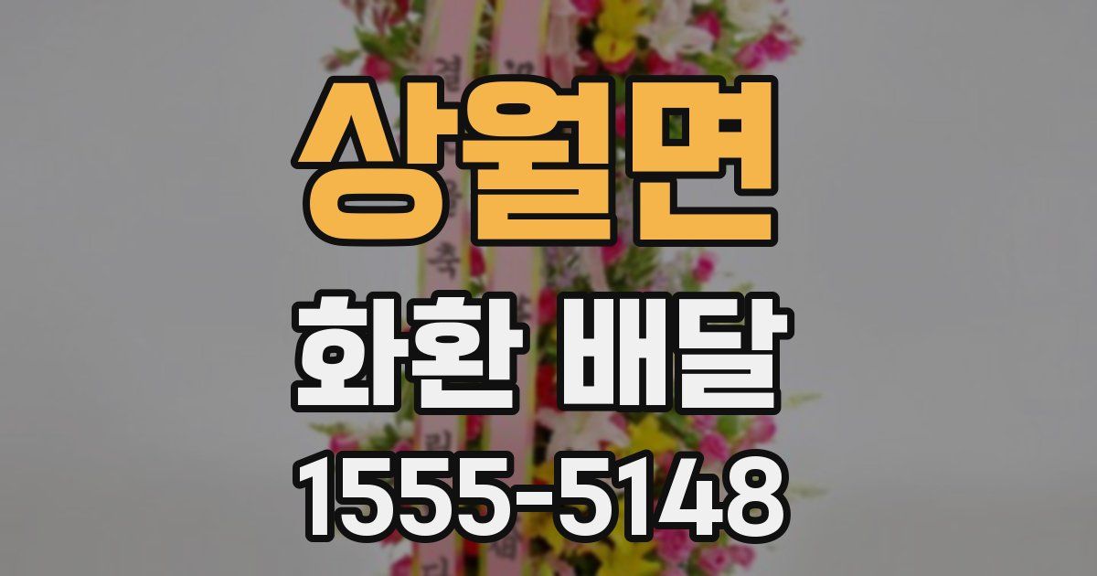 상월면 화환 배달