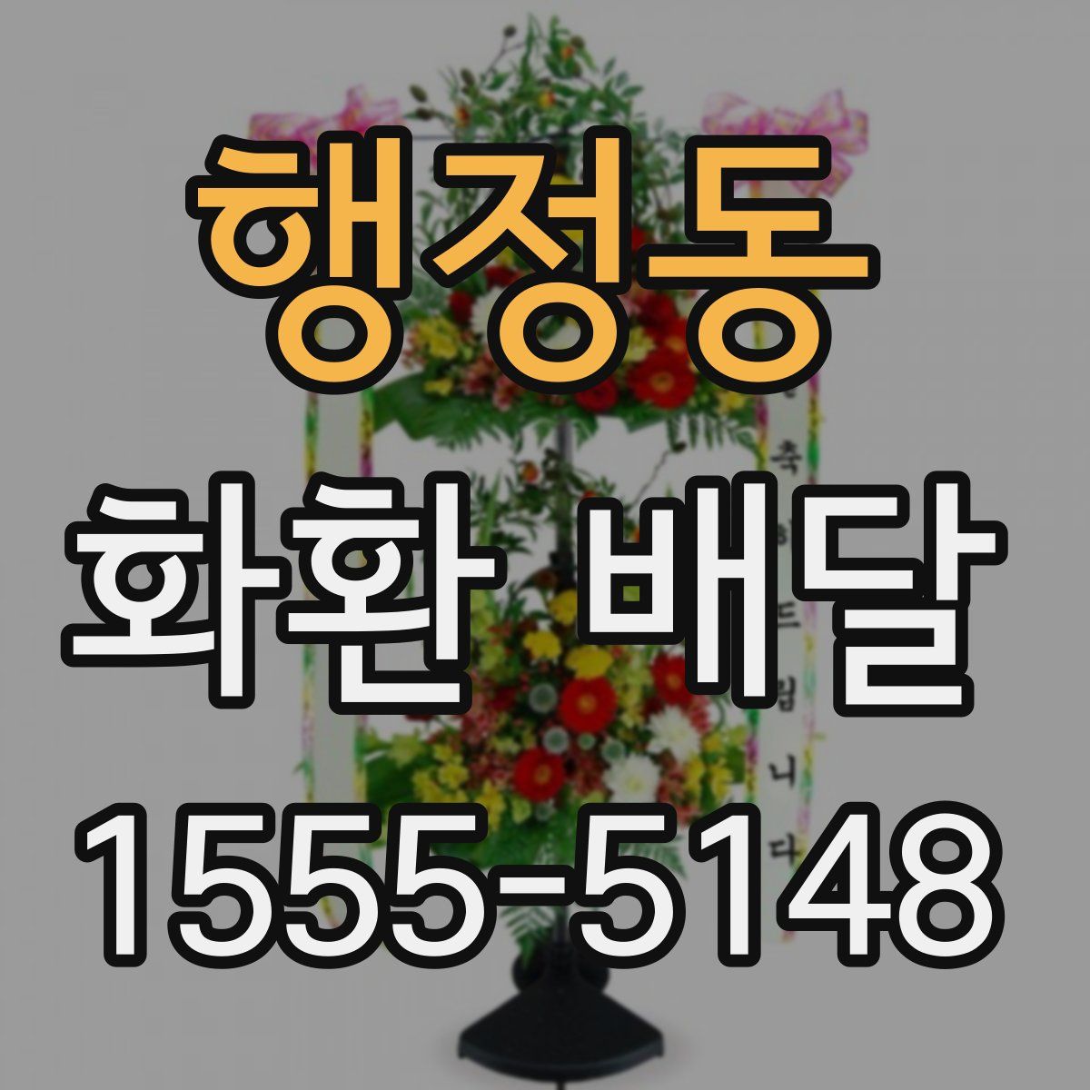 행정동 화환 배달