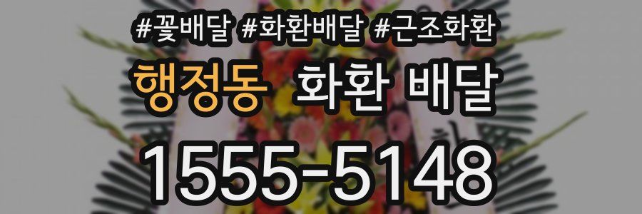 행정동 화환 배달