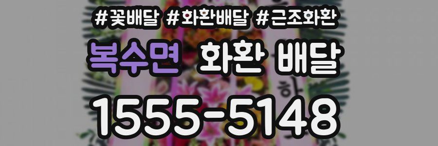 복수면 화환 배달