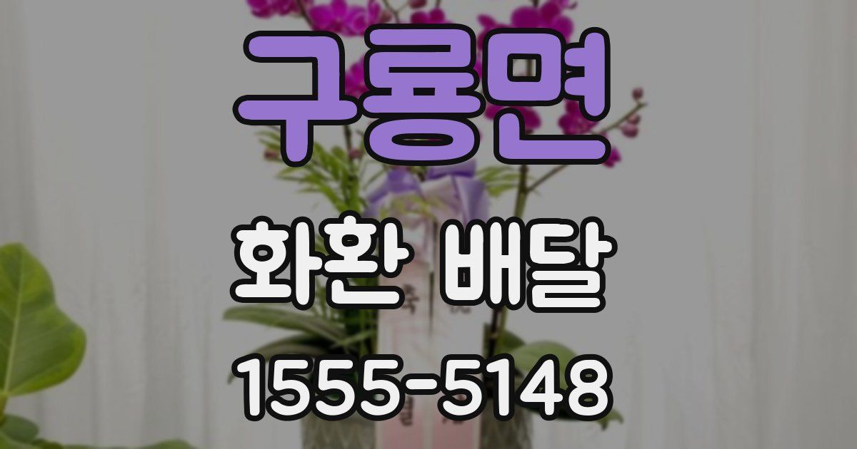 구룡면 화환 배달