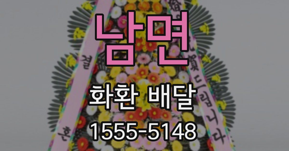 남면 화환 배달