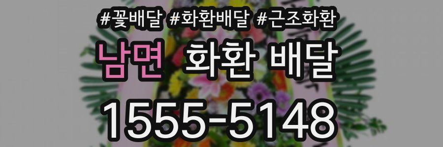 남면 화환 배달