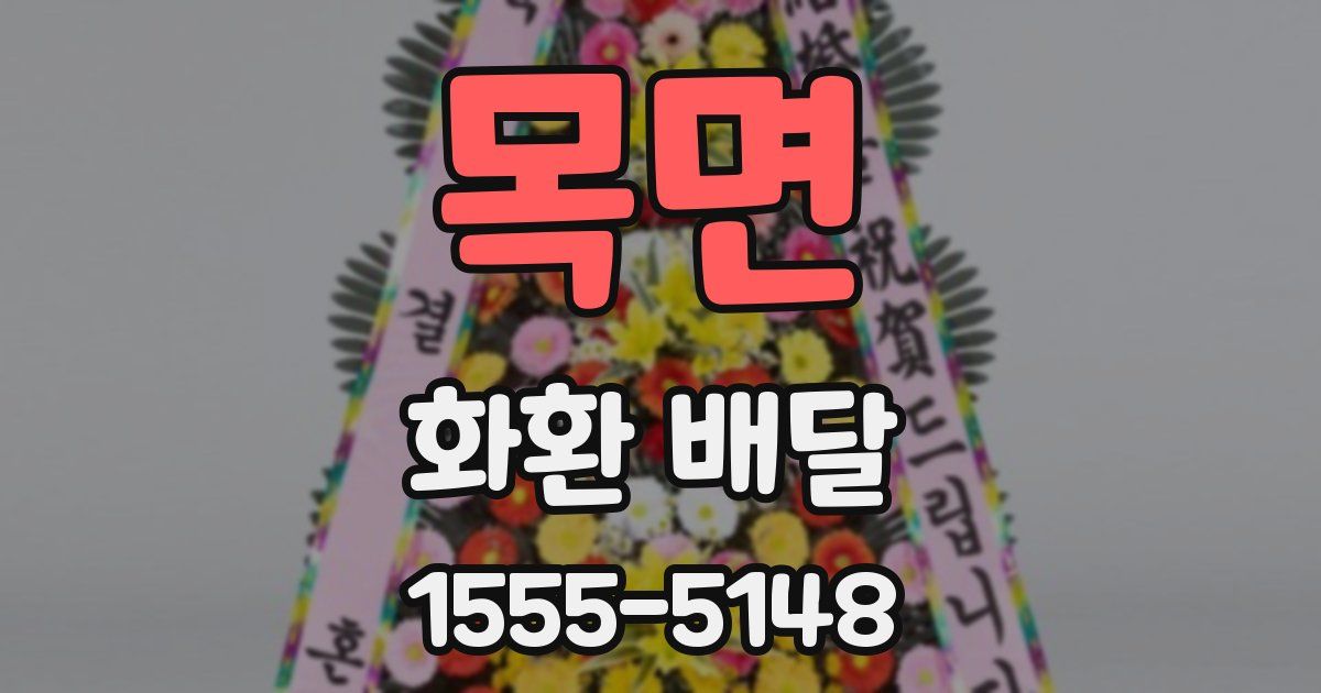 목면 화환 배달