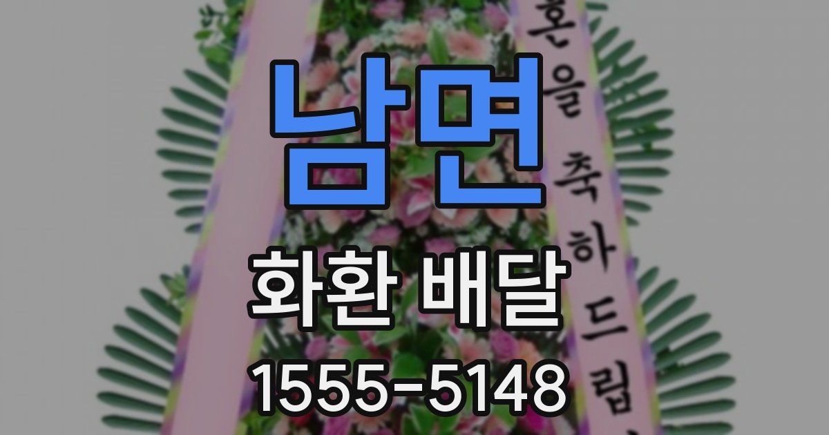 남면 화환 배달