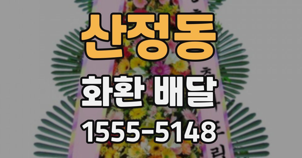 산정동 화환 배달