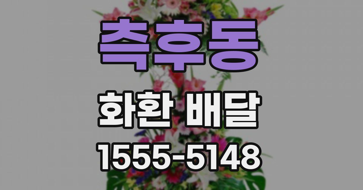 측후동 화환 배달