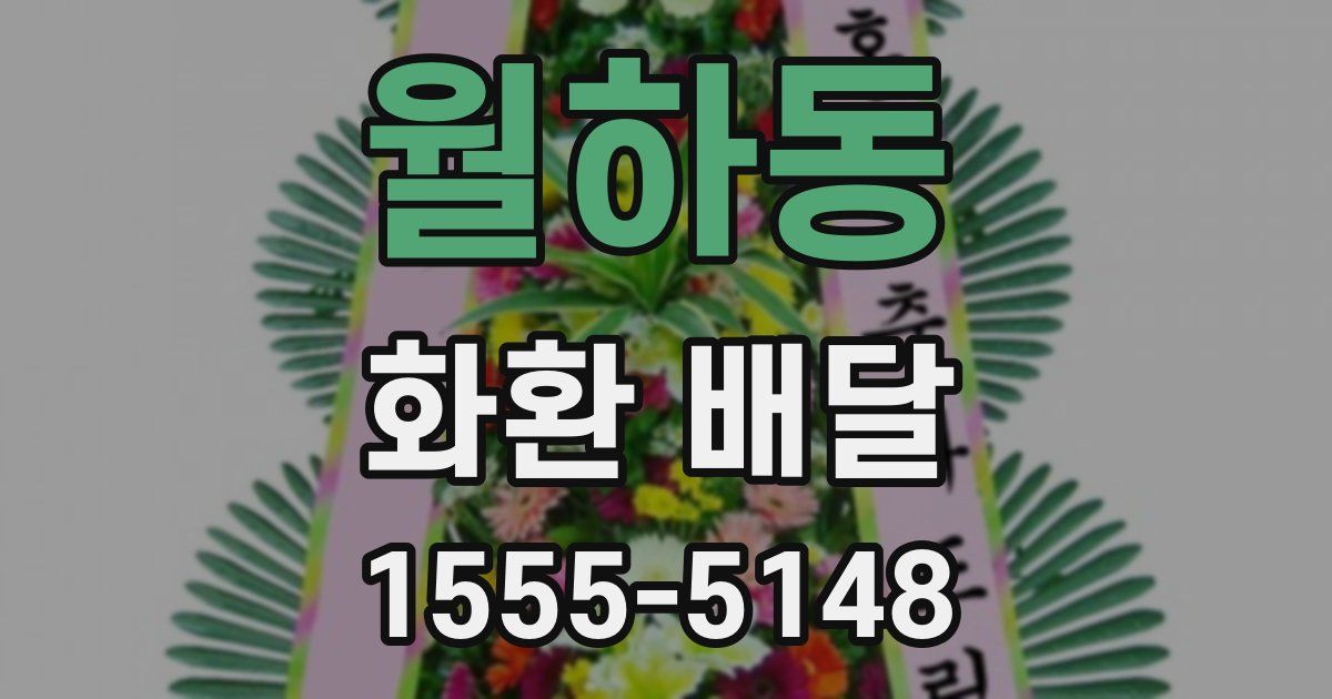 월하동 화환 배달