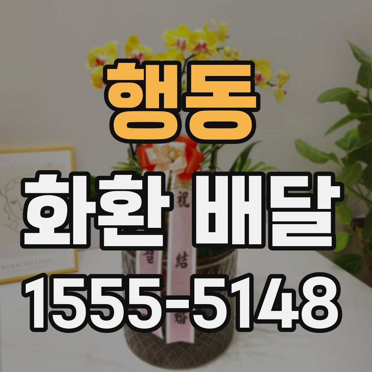 행동 화환 배달