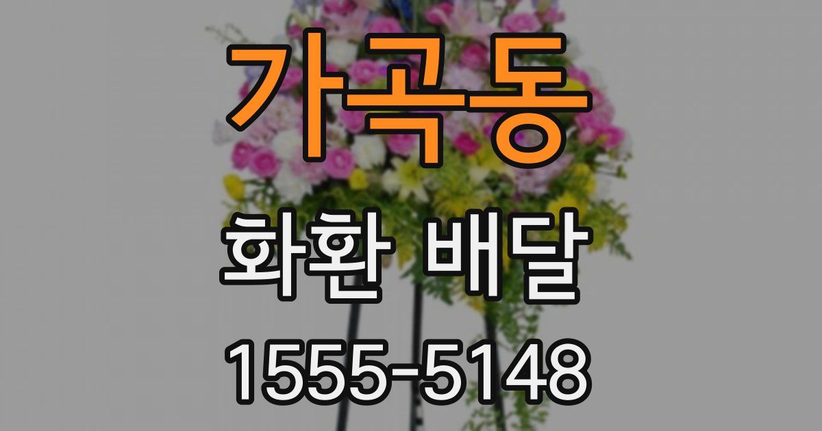 가곡동 화환 배달