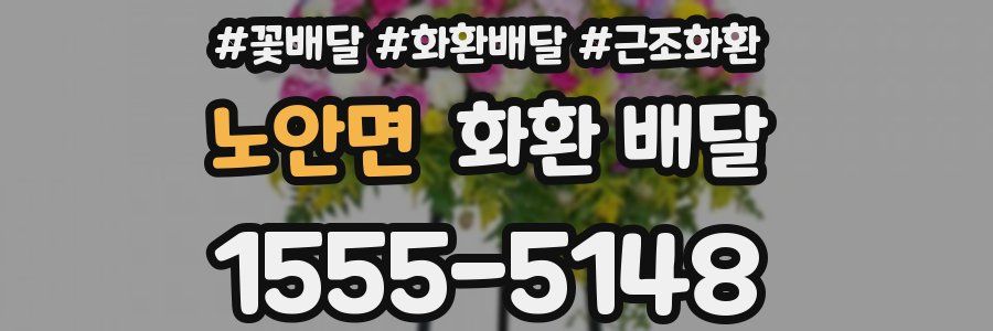노안면 화환 배달