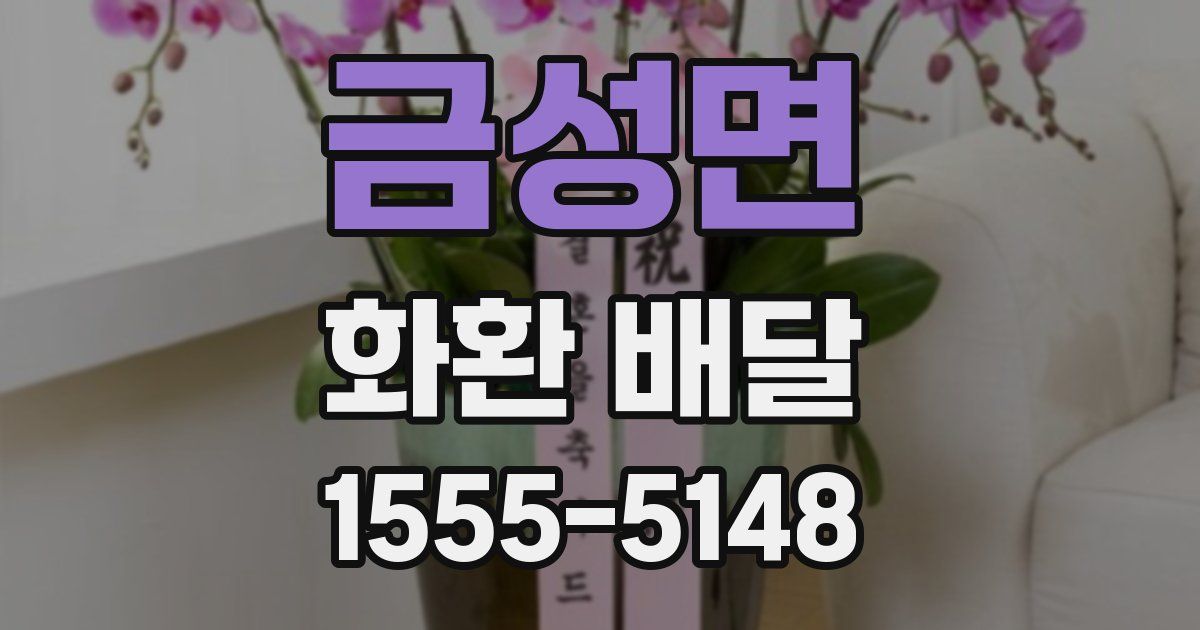 금성면 화환 배달